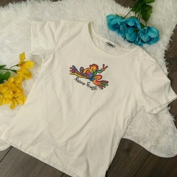 2/$24 Peace Frogs Kids Rainbow Sparkle Shiโฆ - Picture 1 of 6